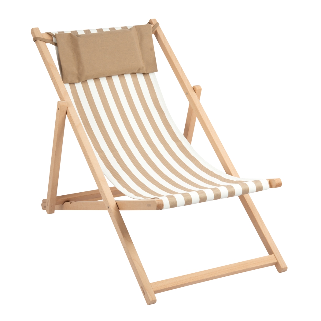 Liegestuhl Bezug - Camel Stripes